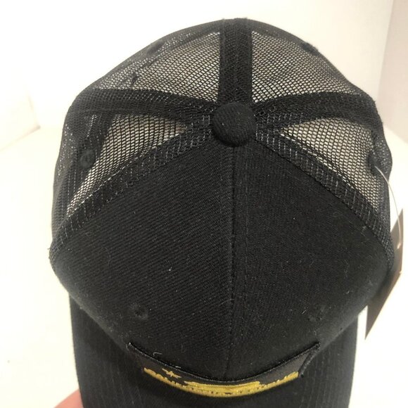 Nwt California Republic Black Baseball Hat Gold Patch Snapback Unisex - Picture 5 of 7